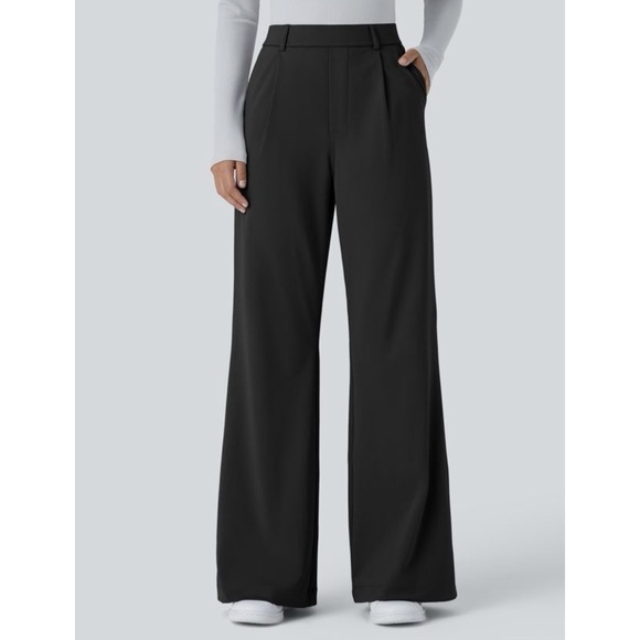 Halara Comfort Wide Leg Women's Pull On Trouser Pants Size Large - Picture 7 of 8